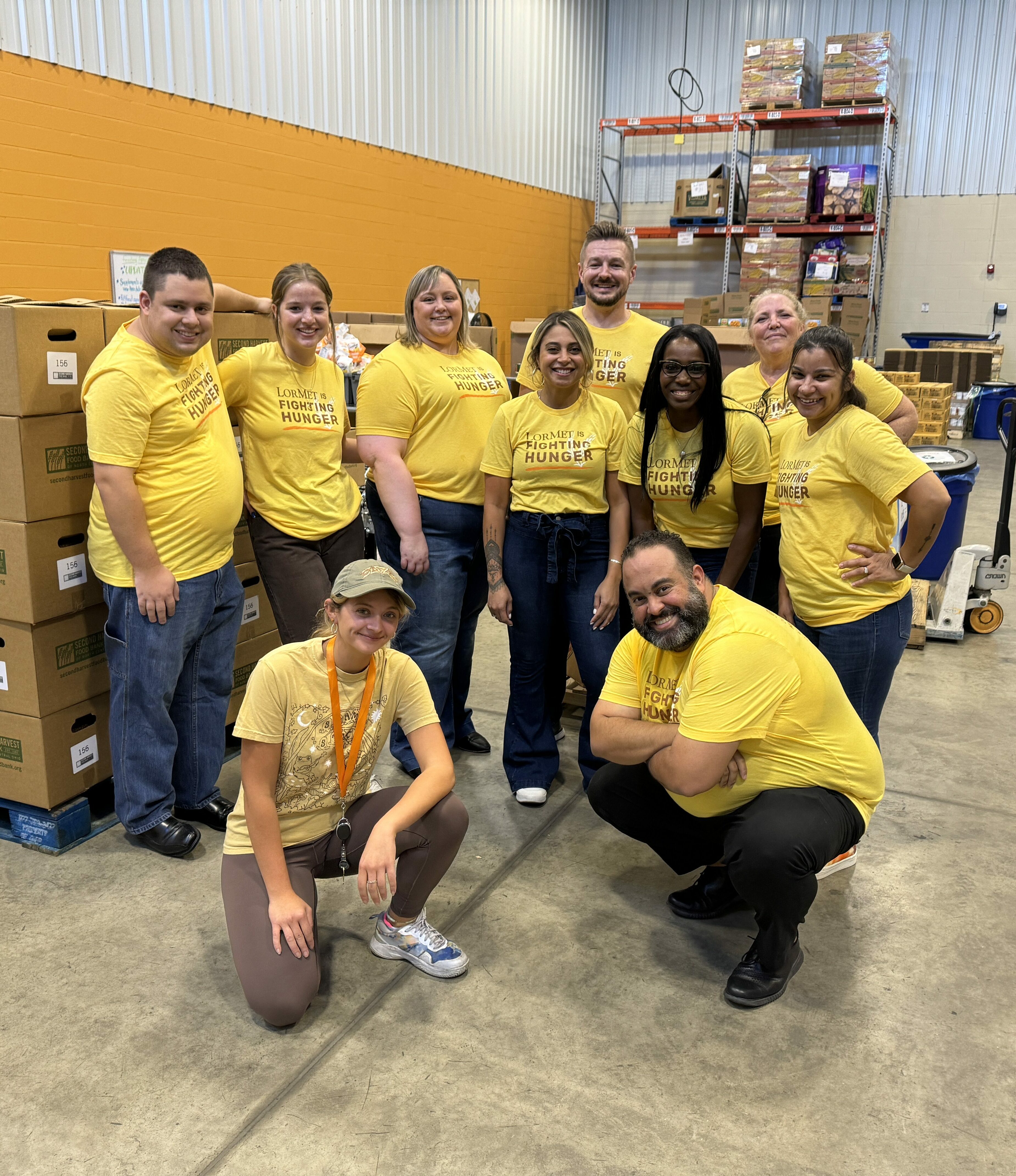 LorMet team volunteering at Second Harvest Food Bank of North Central Ohio